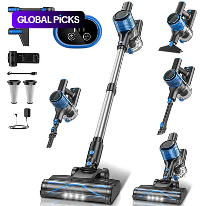 Cordless Vacuum Cleaner, 3 Cleaning Modes, Anti-Tangle Design, 1.5L Dust Cup,Lightweight&Portable Vacuum for Hard Floors, Carpets, Pet Hair, Cars, Home Cleaning Tool, House Cleaning Gadgets